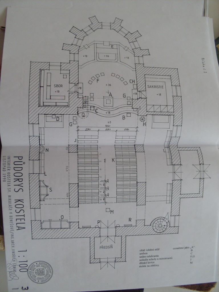 3. Jindřich Synek: Půdorys kostela svatého