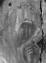 III.1 Radiografie uměleckých děl Obr. 13 Ukřižování, Mistr Theodorik, 1360 1364, Praha, Památkový ústav středních Čech, RTG snímek.