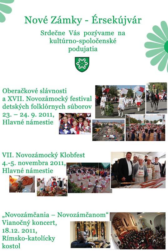 VÝZVA pre občanov, komisie MsZ, kultúrno-spoločenské inštitúcie, predstaviteľov cirkví, školstva, politické inštitúcie k predloženiu návrhov kandidátov na ocenenie CENAMI MESTA NOVÉ ZÁMKY ZA ROK 2011