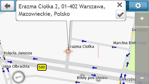 Jak zobrazit náhled cíle na mapě? Po vyhledání adresy (nebo bodu zájmu/poi) můžete zobrazit náhled cíle na mapě a prozkoumat oblast v okolí.