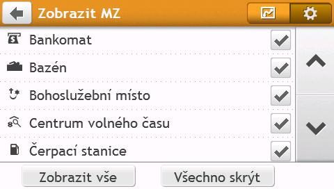 Proveďte následující kroky: Chcete-li... Proveďte... vypočítat trasu a spustit navigaci klepněte na. uložit místo jako oblíbené klepněte na. Lokalita bude ihned uložena do Moje místa.