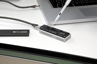 Oxford Nanopore 'Strand sequencing' is a technique that passes intact DNA polymers through a protein nanopore, sequencing in real-time as the DNA