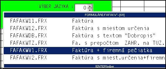 Vaša firemná pečiatka na faktúre a na zálohej fakúre.