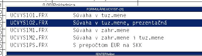 Firemné logo na SÚVAHU a VÝSLEDOVKU (od apríla 2011) Tlačové zostavy tlačené cez VÝSLEDKY a následne SÚVAHA a VÝSLEDOVKA môžete oživiť o firemné logo. Podmienkou je mať súbor z názvom LOGOFUC.