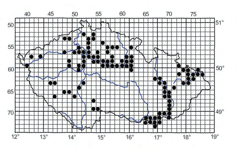 Stagnicola corvus (Gmelin, 1791) Distribution: This species is widespread in lowlands and extensive basins, e.g. in Southern Bohemia. In comparison with S.