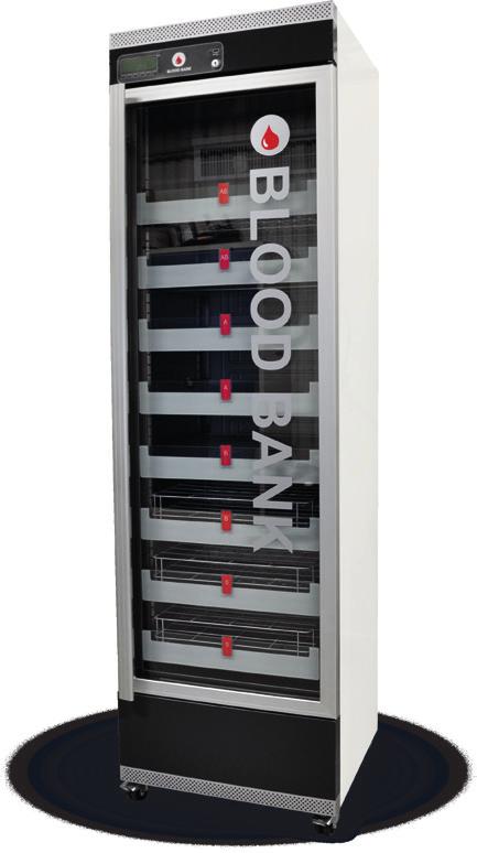 MEDICAL DEVICE This product is in conformity with the provisions of the EC Directive 93/42/EEC Class IIa PRO USKLADNĚNÍ AŽ 160 KS KREVNÍCH VAKŮ +4 SBĚR DAT NA USB MODBUS PORT LED