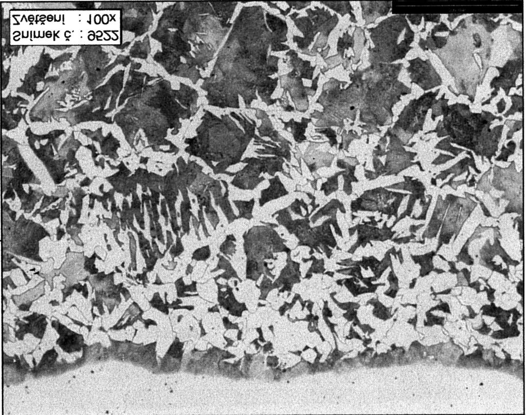 Obr. 2 Celkový pohled na návar, zvětšeno 2x Fig. 2 Overal view of the weld deposit, magn.