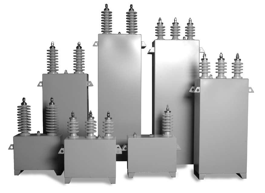 MEDIUM VOLTAGE CAPACITORS KOMPENZAČNÍ KONDENZÁTORY VN Application The capacitors are designed for power factor correction and harmonics filtration at medium voltage.