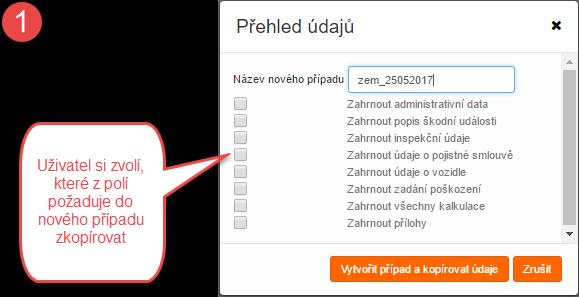 Pokud v rámci sdílení případu uživatel napíše do pole Komentář jakýkoli komentář k případu,