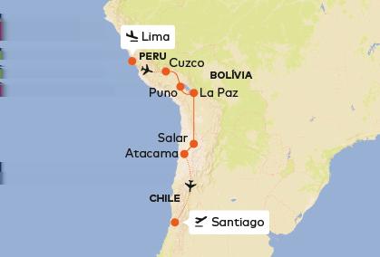 E Expedition Chile, Peru, Bolívia a Veľkonočný ostrov Krásna expedícia do najindiánskejších častí Južnej Ameriky. Slávne Machu Picchu a množstvo chrámov Inkov v okolí legendárneho Cuzca.