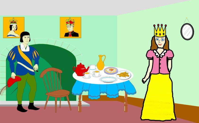 To sa nedalo stihnúť, preto kuchár naučil princeznú variť ľahké a rýchle jedlo rezance. Keď prišli princovia pýtať Krupičku o ruku, vybrala si toho princa, ktorý miloval rezance s tvarohom aj s makom.