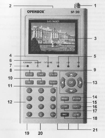 Návod k obsluze SatFinderu OPENBOX SF-20 Popis SatFinderu OPENBOX SF-20 Nová model nástupce