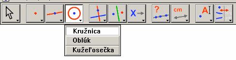 4. Nelineárne útvary a) kružnica je daná stredom a bodom na obvode kružnice b) oblúk je daný troma bodmi: krajným, vnútorným a druhým krajným bodom 5.