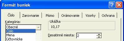 Pri položke Number1 už bude správna oblasť buniek. Stlačíme tlačidlo OK. Vzorec z bunky B9 skopírujeme aj do buniek C9 až G9.