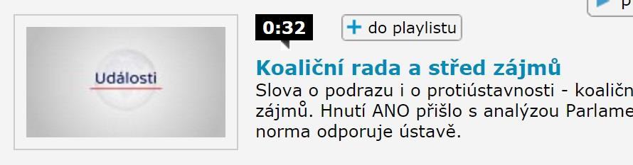 Střet zájmů ve středu zájmu Koaliční rada a střed zájmů Česká televize 23. listopadu 2016 http://www.ceskatelevize.