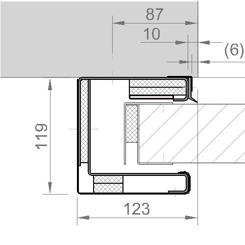 Obrázek 7a Obrázek 7b bez obvodového těsnění vrata RGS120 a