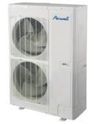 do 15 C ESP = 50Pa, nastaviteľné 0160Pa (modely 048, 060). Program na automatické nastavenie ESP (okrem 012). Možnosť nasávania zozadu alebo zospodu. Zabudované čerpadlo kondenzátu (750mm) a filter.