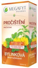 Potraviny a výživové doplnky. MEGAFYT Pharma - Bylinková lekáreň zmesi čajov.