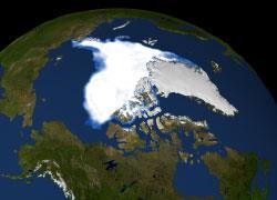 Tání Arktidy Jak rozsah tak tloušťka Arktického mořského ledovce se za poslední desítky let rapidně zmenšily.
