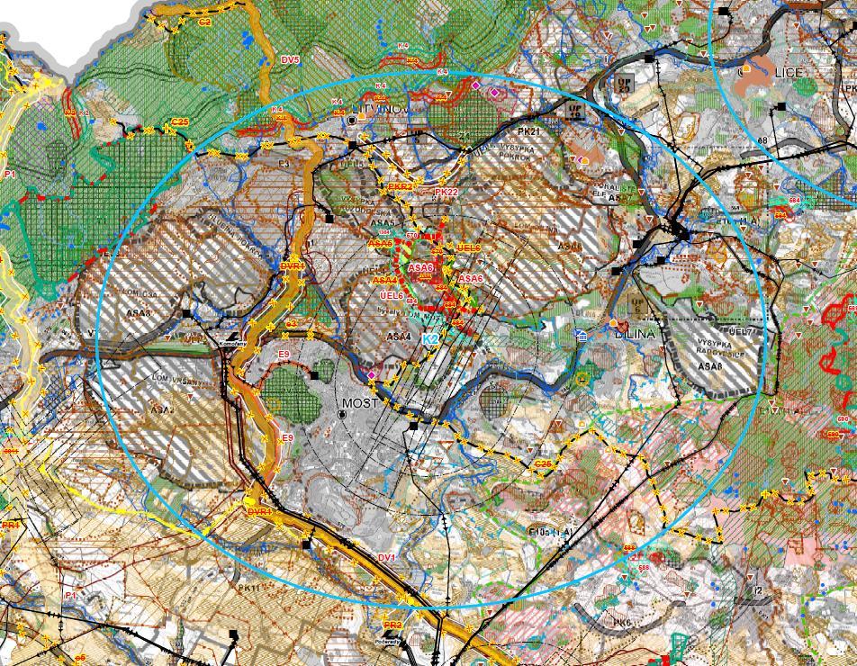 Oblast kumulace vlivů K2 Obrázek č. 15.
