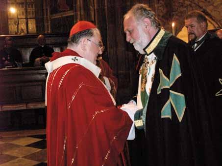 TISKOVÁ ZPRÁVA Otec arcibiskup sloužil mši sv. pro lazariánské rytíře Pražský arcibiskup, kardinál Dominik Duka se v pátek 14. září 2012 stal hlavním kaplanem Vojenského a špitálního Řádu sv.