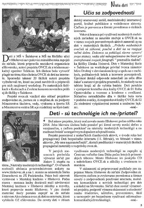 Obr. Článok v Ţivote
