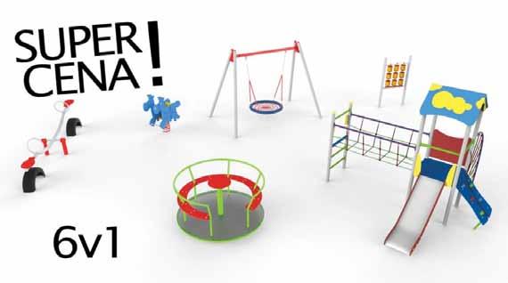 Potrebný priestor: zostava ELBA: 4,5 x 6,1 m Hra piškôrky: 4 x 3,2 m Hojdačka Hniezdo: 3,0 x 7,5 m Prevažovacia