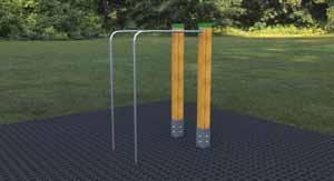 Street workout ihriská Roade 14 kov Workout prvok B hrazda 4