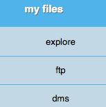 5 My Files (Moje soubory) V menu My Files Moje sou or se zo razuje sez a aši h ulože ý h sou orů a ko figuro at, jak ají ýt z ě ě e o spra o á.