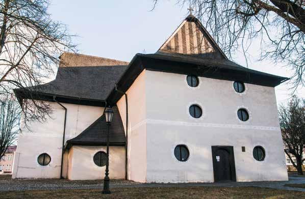Kežmarok Kostol Najsvätejšej Trojice - drevený artikulárny kostol HERVARTOV Kostol sv.