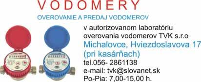 MI 09-44 STRANA - 11 STAVIAME CERTIFIKOVANÉ VODOMERY K modelu K2/3 kovanie a vložka len za 2 Viac možností výberu
