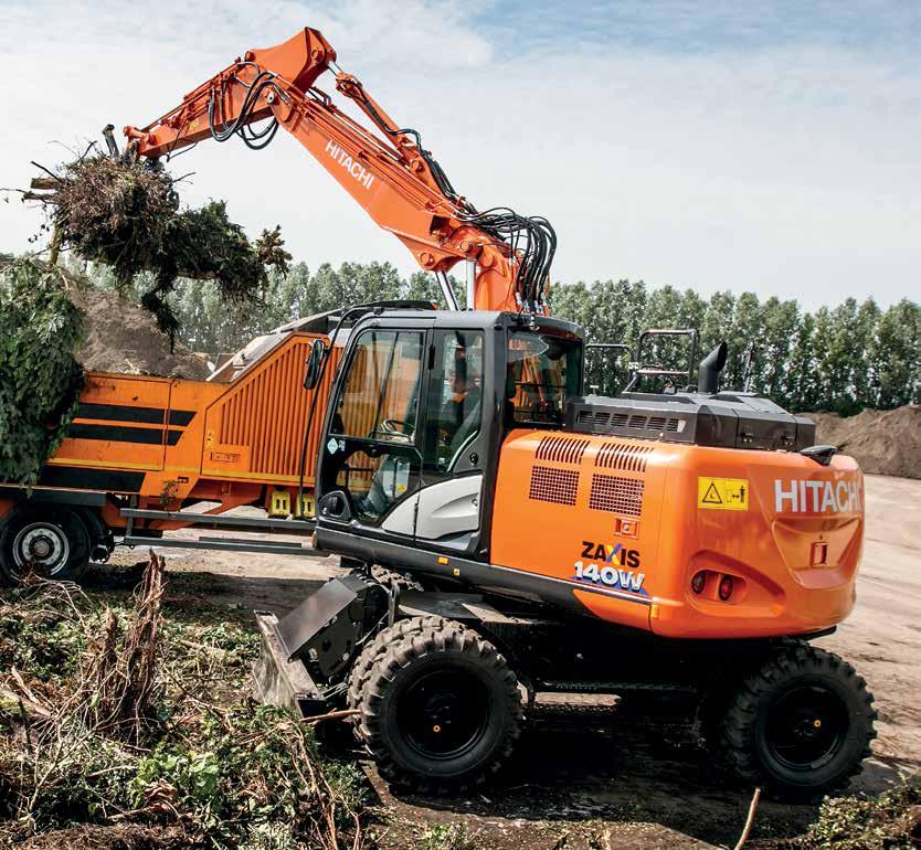 Řada ZAXIS-6 HYDRAULICKÉ RYPADLO Označení modelu : ZX140W 6 Jmenovitý výkon motoru : 105 kw