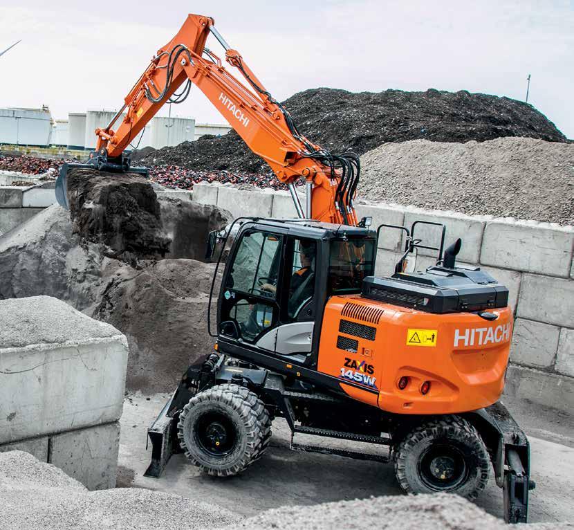 Řada ZAXIS-6 HYDRAULICKÉ RYPADLO Označení modelu : ZX145W 6 Jmenovitý výkon motoru : 105 kw