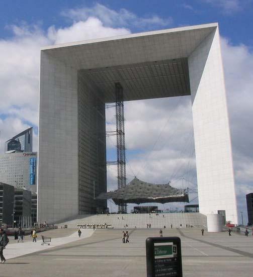 Nosné konstrukce z nerezových ocelí Grande Arche, Paris (1989) Rám z