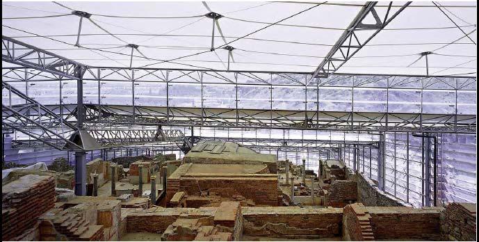 Zastřešení archeologických vykopávek v Efesu, Turecko arch.