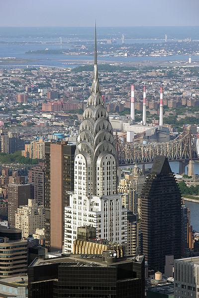 Chrysler Building (New York), 1930 Obklad ocelové vyzděné konstrukce