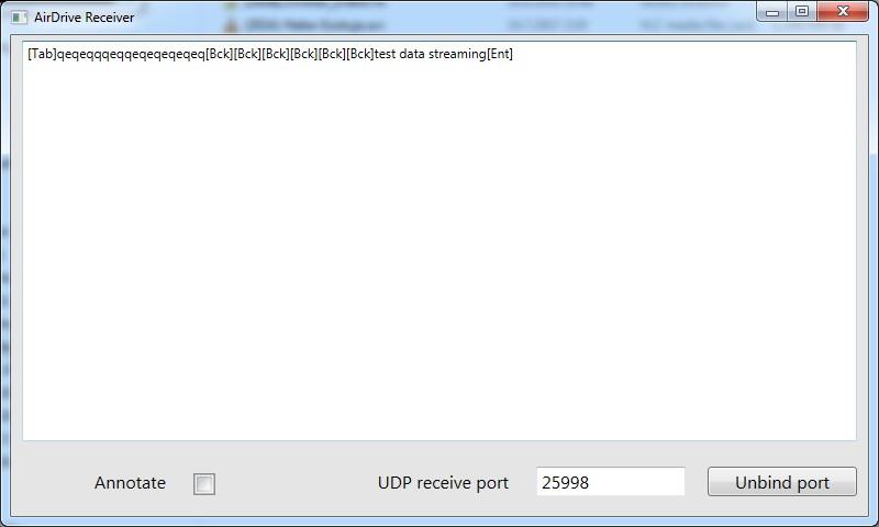 c. Pokud je vše nastaveno správně, UDP klient bude v reálném čase