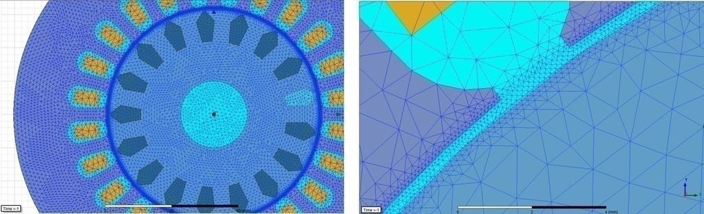 Dále je nutné zkontrolovat správné přiřazení materiálů. Při exportu z RMxprt se totiž některé materiály modifikují a potom již neodpovídají materiálům, které byly pracně importovány z datasheetů.