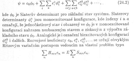 Metody výpočtu korelační energie Hartree-Fock limit je energie, kterou bychom dostali, kdybychom použili úplnou bázi atomových orbitalů.
