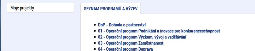 Po přihlášení klikněte na pole ŽADATEL (v levém horním rohu). 3. Potom klikněte na pole NOVÁ ŽÁDOST. 4.