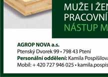 : 777 797 260 Nabízím práci servírky v Pv, telefon: 776 581 096 PRÁCE NABÍZÍ Bezpečnostní a úklidová agentura přijme do pracovního poměru muže na pracovní pozici vrátný. Místo výkonu Prostějov.