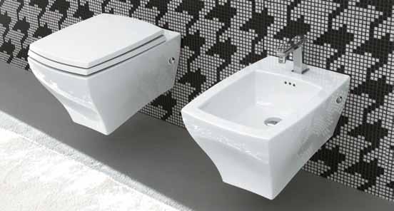 AZA001, soft-close 129 Závesný bidet