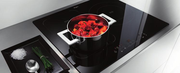 VARNÉ DOSKY INTELIGENTNÉ VARNÉ DOSKY NAVRHNUTÉ TAK, ABY PRACOVALI PODĽA VÁŠHO ŽELANIA S NOVÝMI INDUKČNÝMI VARNÝMI DOSKAMI WHIRLPOOL S FLEXIBILNÝMI ZÓNAMI A FUNKCIOU 6.