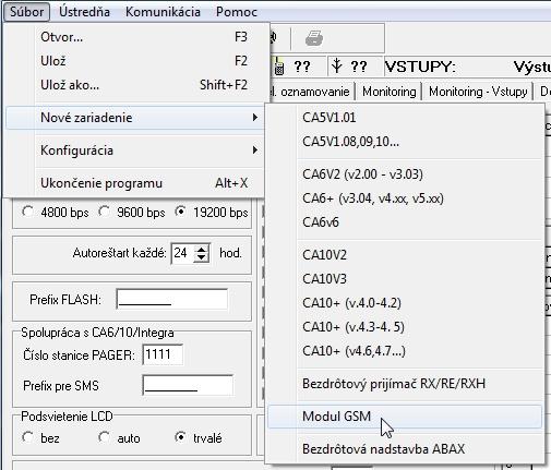 18 GSM LT-2 SATEL Obr. 7. Spôsob pripojenia počítača na port RS-232 modulu. Na ľavej strane je konektor PIN-5 pripájaný do konektora v module.