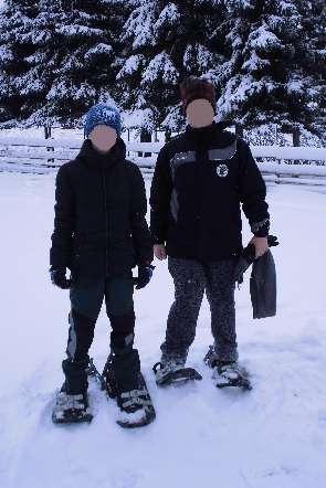 Seznamoval nás totiž s pohybem na věci zvané sněžnice. Byla to super zábava.