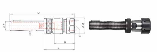 H162 MPP Upínací pouzdro MPP Patron tokmány Uchwyt z tuleja zaciskowa MPP MPP Bucsa elastica MPP цанговый патрон MPP čeljust H162 size type clamping ØY L1 L D F A min-max e-code 16-11 TR 16 ER 11 1-7