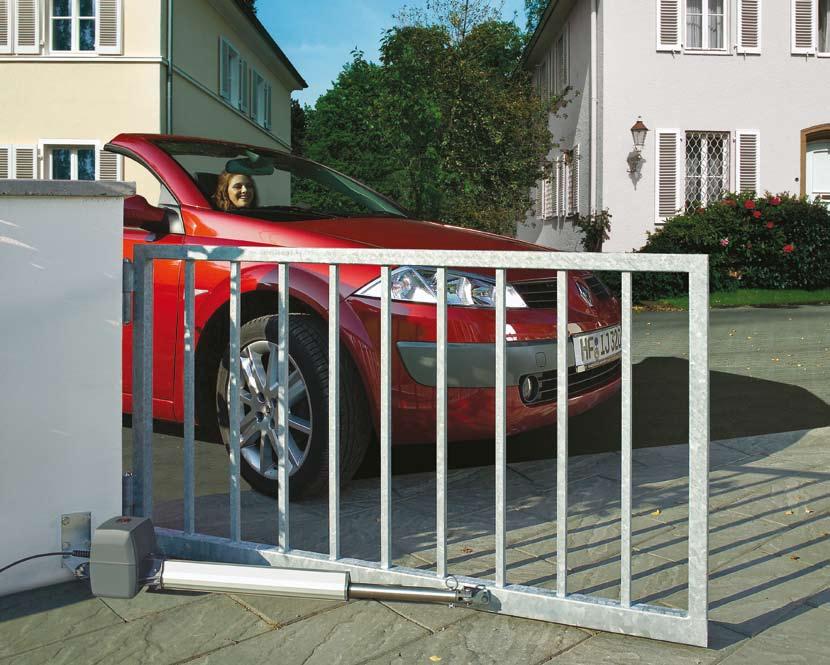 Elegantný a veľmi tichý Nový pohon otváravej brány RotaMatic Pohon otváravej brány Hörmann RotaMatic je svojim moderným, štíhlym dizajnom zladený s Vašou peknou otváravou bránou.