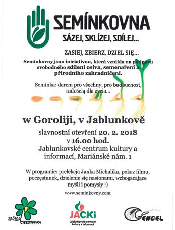 Jablunkovské centrum kultury a informací Přehled akcí na Jablunkovsku únor 2018 do 27. 3.