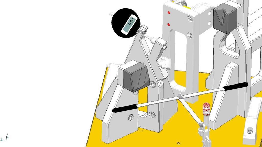 Obrázek 1.3: Měřicí součásti přípravku (Zdroj: Dassault Systémes SolidWorks, 20