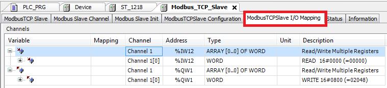 Je to z důvodu toho, že naše slave zařízení bude Crevis NA-9189 nebo NA-9289, které májí výstupy na adresách začínajících 0x0800.